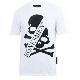 Bonesmen Yuvarlak Yaka Parlak Skull T-shirt