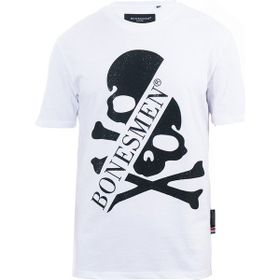 Bonesmen Yuvarlak Yaka Parlak Skull T-shirt