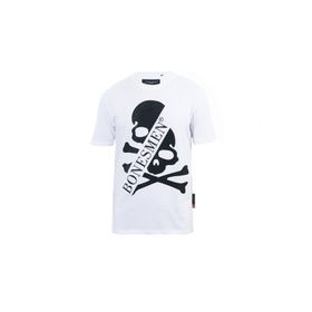 Bonesmen Yuvarlak Yaka Parlak Skull T-shirt