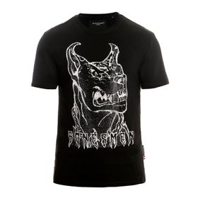 Bonesmen Yuvarlak Yaka Parlayan Vahşi Dogo T-shirt