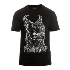 Bonesmen Yuvarlak Yaka Parlayan Vahşi Dogo T-shirt