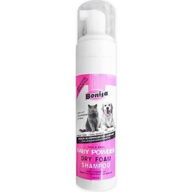 Bonisa 200 ml Bebek Pudra Kokulu Kedi ve Köpek Köpük Şampuan