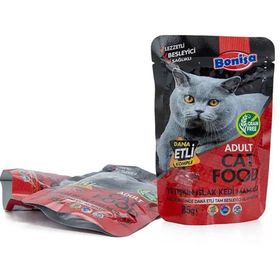 Bonisa 85 gr 24'lü Dana Etli Kedi Konservesi
