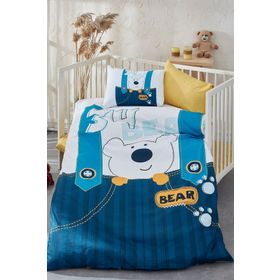 BONJARDİNHOME Dijital Baskılı 3D Pamuklu Bebek Nevresim Takımı