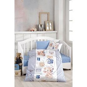 BONJARDİNHOME Dijital Baskılı 3D Pamuklu Bebek Nevresim Takımı