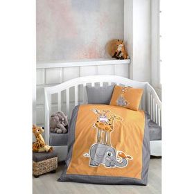 BONJARDİNHOME Dijital Baskılı 3D Pamuklu Bebek Nevresim Takımı