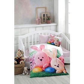 BONJARDİNHOME Dijital Baskılı 3D Pamuklu Bebek Nevresim Takımı
