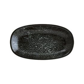 Bonna Cosmos Black Gourmet 19x11 cm Oval Kayık Tabak