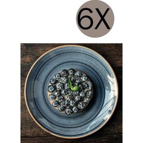 Bonna Dusk Gourmet 17 cm 6'lı Düz Tabak