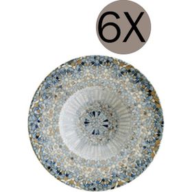 Bonna Luca Mozaik 6'lı 28 CM 400 CC Çukur Tabak