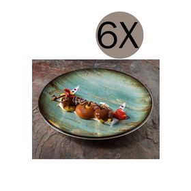 Bonna Madera Mint Gourmet 21 cm 6'lı Düz Tabak