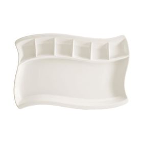 Bonna Porselen 34 cm 6'lı Gourmet Kahvaltı Tabağı