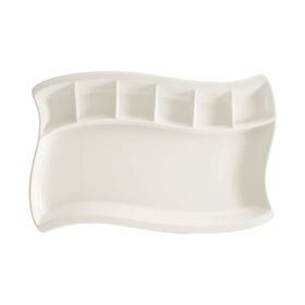 Bonna Porselen 34 cm 6'lı Gourmet Kahvaltı Tabağı