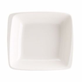 Bonna Porselen Moove Beyaz 19*17 cm 2'li Çukur Tabak