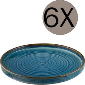 Bonna Porselen Sapphire 21 cm 6'lı Düz Tabak