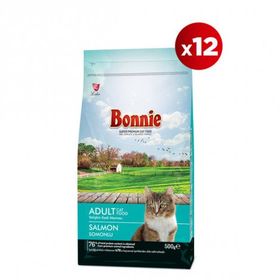 Bonnie 12x500 gr Somonlu Yetişkin Kedi Maması