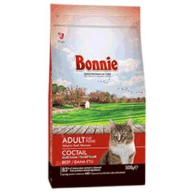 Bonnie 500 gr Kuzulu ve Pirinçli Yetişkin Kuru Kedi Maması