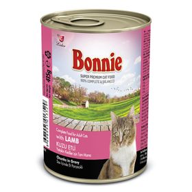 Bonnie Kuzu Etli ve Pirinçli 500 gr Kedi Konserve