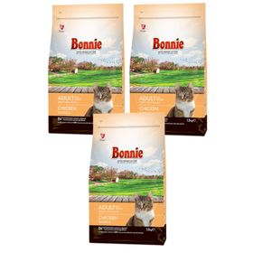 Bonnie Tavuklu 3x1,5 kg Yetişkin Kedi Maması