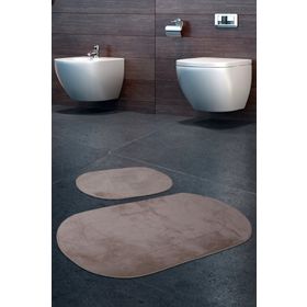 Bonny Home 2'li Vizon Rixos Kaymaz Tabanlı Klozet ve Banyo Halısı