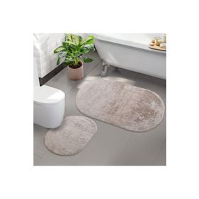 Bonny Home 2'li Vizon Rixos Kaymaz Tabanlı Klozet ve Banyo Halısı