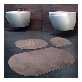 Bonny Home 3'lü Vizon Rixos Kaymaz Tabanlı Klozet ve Banyo Halısı