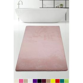 Bonny Home 80x150 CM Elite Pudra Peluş Kaymaz Tabanlı Pufidik Banyo Halısı