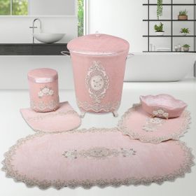 Bonny Home Lisa Kirli Pudra Çamaşır Sepeti Seti