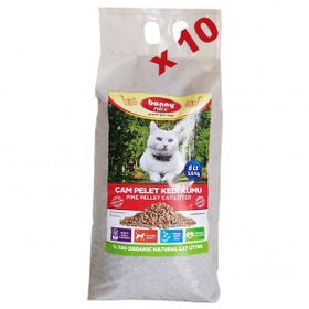 Bonny Nice 10x7 lt Doğal Çam Peleti Kedi Kumu