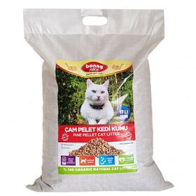 Bonny Nice 20 lt Organik Kalın Taneli Çam Peleti Doğal Kedi Kumu