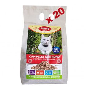 Bonny Nice 20x4 lt Doğal Çam Peleti Kedi Kumu