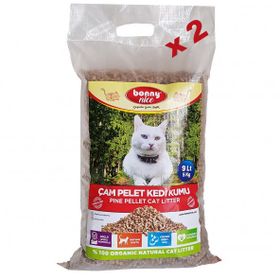 Bonny Nice 2x10 lt Doğal Çam Peleti Kedi Kumu