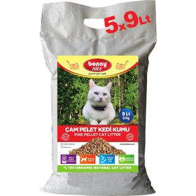 Bonny Nice 3x9 lt Doğal Pellet Çam Peleti Kedi Kumu