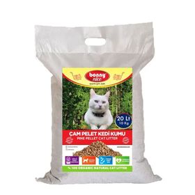 Bonny Nice 4x10 kg Doğal Çam Peleti Kedi Kumu