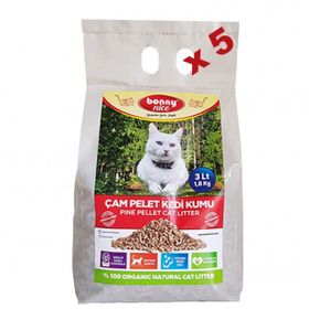 Bonny Nice 5x4 lt Doğal Çam Peleti Kedi Kumu