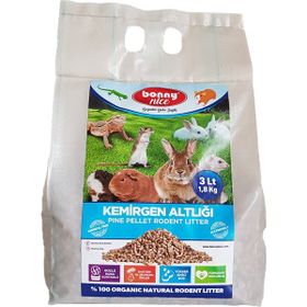 Bonny Nice Çam Pelet 1.8 kg 3 lt 3 Paket Kemirgen Altlığı
