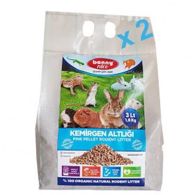 Bonny Nice Doğal Cam Pelet 2 kg 4 lt 2 Paket Hamster Altlığı