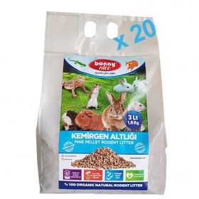 Bonny Nice Doğal Cam Pelet 2 kg 4 lt 20 Paket Hamster Altlığı