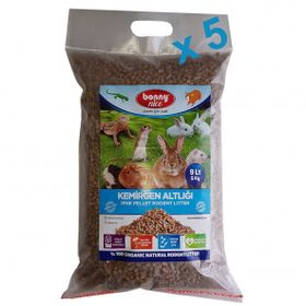 Bonny Nice Doğal Cam Pelet 5 kg 10 lt 10 Paket Hamster Altlığı