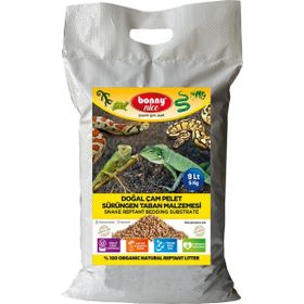 Bonny Nice Doğal Çam Pelet 5 kg 10 lt Sürüngen Taban Malzemesi