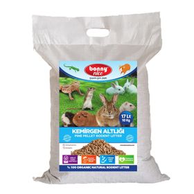 Bonny Nice Doğal Çam Pelet Ginepig 10 kg 17 lt 2 Adet Kafes Altlığı