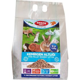 Bonny Nice Doğal Çam Pelet Ginepig 2 kg 4 lt 4 Paket Kafes Altlığı