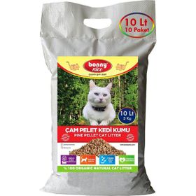 Bonny Nice Doğal Çam Peleti 5x10 kg Kedi Kumu