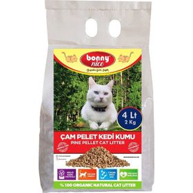 Bonny Nice Doğal Pellet Çam Peleti Kalın 4 lt Kedi Kumu
