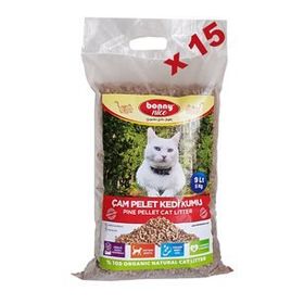 Bonny Nice Organik Çam Pelet 15 x 9 lt Kedi Kumu