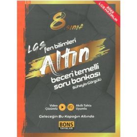 Bons Yayınları 8.Sınıf Fen LGS Fen Bilimleri Altın Beceri Temelli Soru Bankası