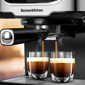 Bonsenkitchen CM8008 Siyah Espresso Kahve Makinesi