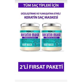 Boom Butter 2x190 ml Güçlendirici Onarıcı Keratin Saç Maskesi