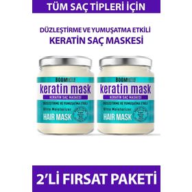 Boom Butter 2x190 ml Güçlendirici Onarıcı Keratin Saç Maskesi