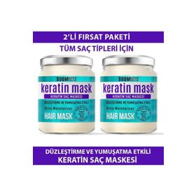 Boom Butter 2x190 ml Güçlendirici Onarıcı Keratin Saç Maskesi
